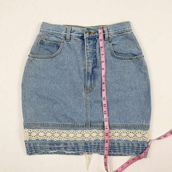 Vintage D’Mode Classix High Waist Denim Skirt - Picture 9 of 10
